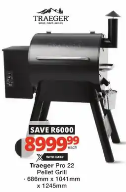 Checkers Traeger Pro 22 Pellet Grill offer