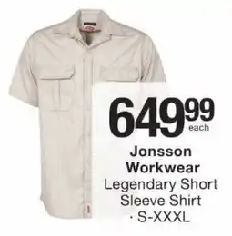 Checkers Jonsson Workwear Legendary Short Sleeve Shirt offer