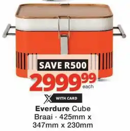 Checkers Everdure Cube Braai offer