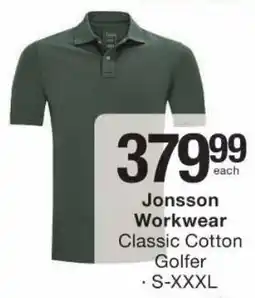 Checkers Jonsson Workwear Classic Cotton Golfer offer