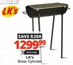 Checkers LK's Braai Cylinder offer