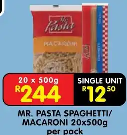 Shoprite Mr. pasta spaghetti/ macaroni offer
