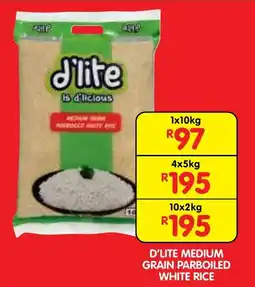 Shoprite D'lite medium grain parboiled white rice offer
