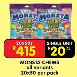 Shoprite Monsta chews offer