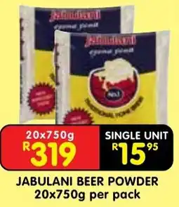 Shoprite Jabulani beer powder offer
