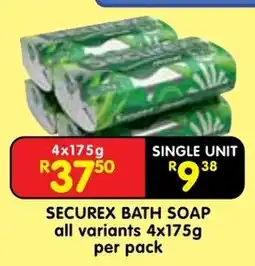 Shoprite Securex bath soap offer