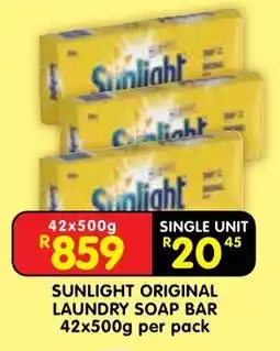 Shoprite Sunlight original laundry soap bar offer