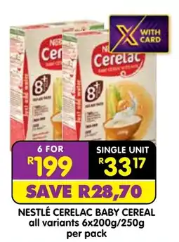 Shoprite Nestlé cerelac baby cereal offer