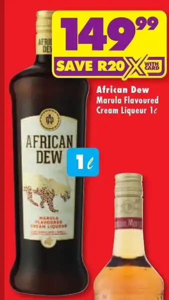 Shoprite Liquor African Dew Marula Flavoured Cream Liqueur offer