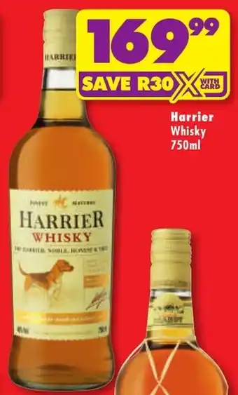Shoprite Liquor Harrier Whisky offer