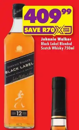 Shoprite Liquor Johnnie Walker Black Label Blended Scotch Whisky offer
