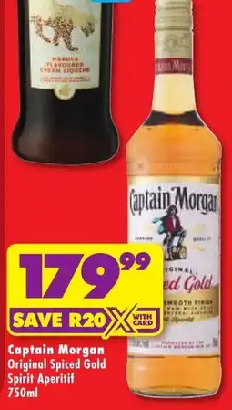 Shoprite Liquor Captain Morgan Original Spiced Gold Spirit Aperitif offer