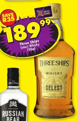 Shoprite Liquor Three Ships Select Whisky offer