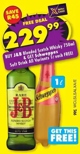 Shoprite Liquor J&B Blended Scotch Whisky offer