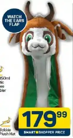 Pick n Pay Springboks Bokkie Plush Hat offer