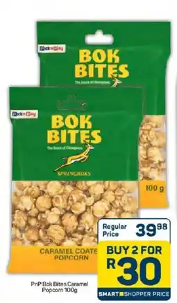 Pick n Pay PnP Bok Bites Caramel Popcorn offer