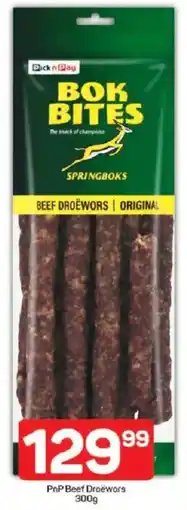 Pick n Pay PnP Beef Droewors offer