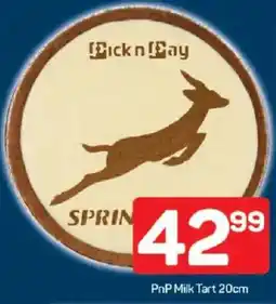 Pick n Pay PnP Milk Tart offer