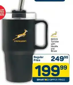 Pick n Pay Springboks Tumbler with Handle and Straw offer