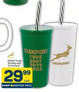 Pick n Pay Springboks Tucan Tumbler with Straw offer