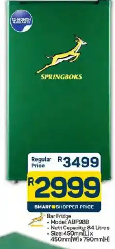 Pick n Pay Springboks Bar Fridge offer