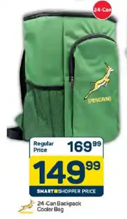 Pick n Pay Springboks 24-Can Backpack Cooler Bag offer