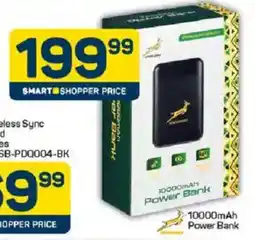 Pick n Pay Springboks 10000mAh Power Bank offer