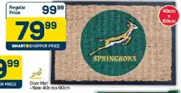 Pick n Pay Springboks Door Mat offer