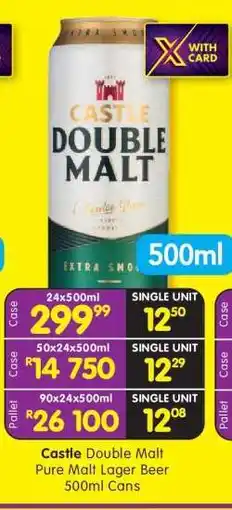 Shoprite Castle Double Malt offer