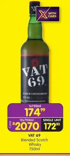 Shoprite VAT 69 offer