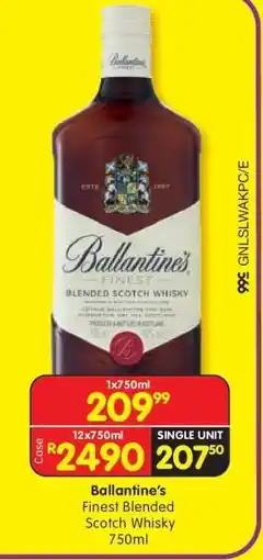 Shoprite Ballantine's Finest Blended Scotch Whisky 750ml offer