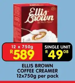 Shoprite ELLIS BROWN COFFEE CREAMER 12x750g per pack offer
