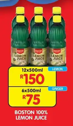 Shoprite BOSTON 100% LEMON JUICE offer