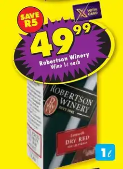 Shoprite ROBERTSON WINERY offer