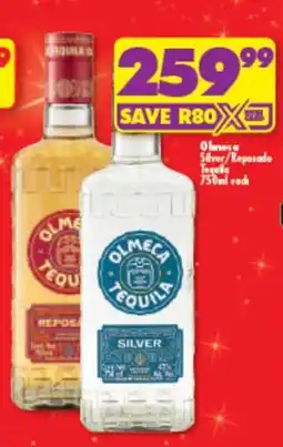 Shoprite OLMECA SILVER/REPOSADO TEQUILA 750ml each offer