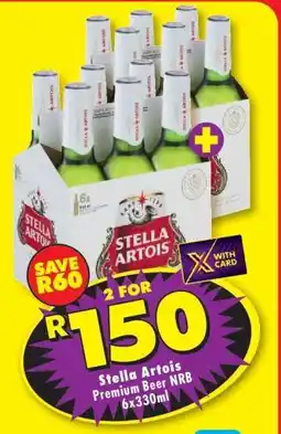 Shoprite Stella Artois Premium Beer NRB 6x330ml offer