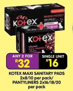 Shoprite Kotex Maxi Sanitary Pads offer