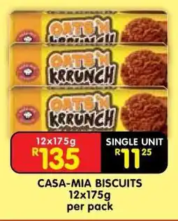 Shoprite CASA-MIA BISCUITS 12x175g offer