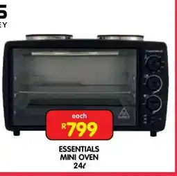 Shoprite ESSENTIALS MINI OVEN 24L offer