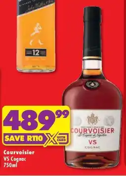 Shoprite COURVOISIER VS COGNAC 750ML offer