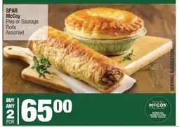 Spar SPAR McCoy Pies or Sausage Rolls Assorted offer