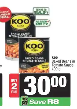 Spar Koo Baked Beans in Tomato Sauce offer