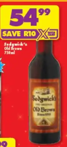 Shoprite Sedgwick's Old Brown 750ml offer