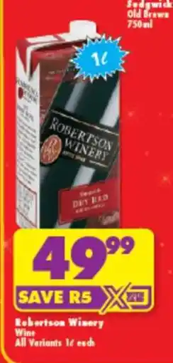 Shoprite ROBERTSON WINERY offer