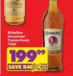 Shoprite Richelieu International Premium Brandy 750ml offer
