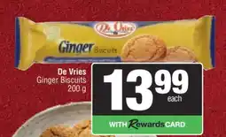 Spar De Vries Ginger Biscuits offer
