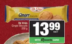 Spar De Vries Ginger Biscuits offer