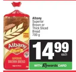 Spar Albany Superior Brown or Thick Sliced Bread offer