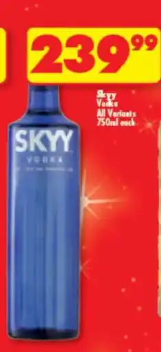 Shoprite Skyy Vodka offer
