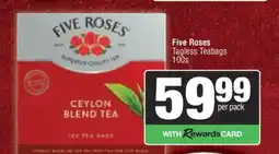 Spar Five Roses Tagless Teabags 100s offer